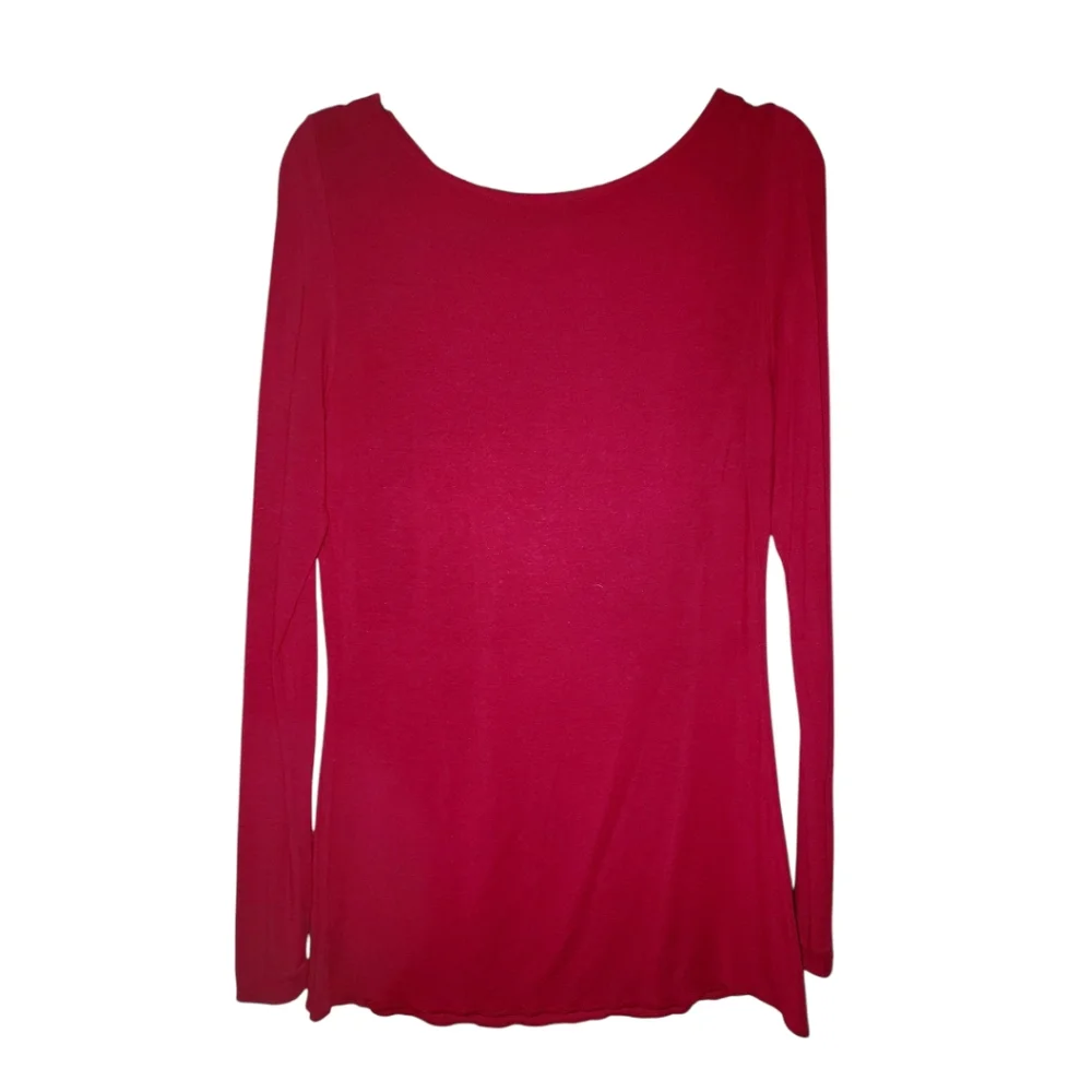 Banana Republic Long Sleeve Shirts - Pink/Cranberry, Size Medium - Picture 2 of 3